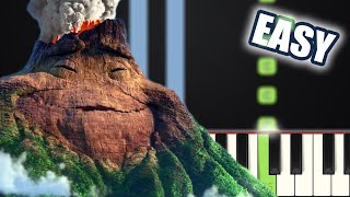 Lava  Pixar Short  EASY PIANO TUTORIAL  SHEET MUSIC by Betacustic [upl. by Niamjneb638]