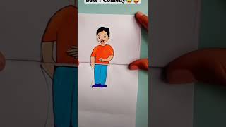 Indian vs dashicomedy viralytartwork shortspaper folding art funny 😂 [upl. by Valle568]