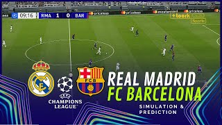 REAL MADRID vs FC BARCELONA UEFA Champions League 2425  Full Match Simulation and Prediction [upl. by Lucier]