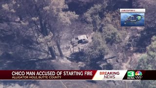 Man started Park Fire in Butte County with burning car officials say [upl. by Belva]