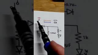 Schematic Switch Controls 2 Separate LED Circuits One Fades Off electronics howto diy [upl. by Valda357]