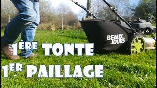 Première tonte premier paillage [upl. by Ellehcam]