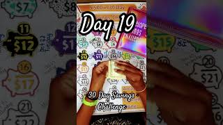 Day 19 30 Day Savings Challenge [upl. by Malita]