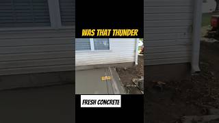 Concrete Catastrophe pouring in a Thunder Storm wtfmoment [upl. by Einatirb]