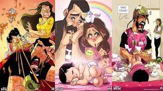 Artist illustrates everyday life with his wife and now we get to see their baby daughter [upl. by Kipton]