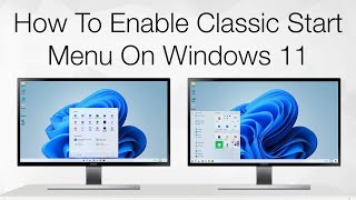 How To Enable Classic Start Menu On Windows 11 [upl. by Badger902]