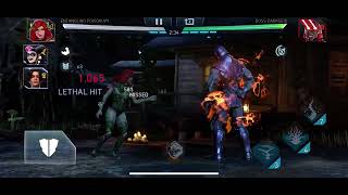 What can HBHQ and Gemstone with Maxed Stacks do Darkseid Destruction Klash H7 Injustice 2 Mobile [upl. by Aralk]