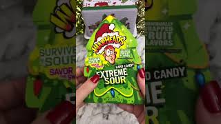 WarHeads Extreme Sour Candy Box Satisfying Video ASMR 🎅 shorts [upl. by Bronwyn]