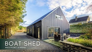 Boat Shed Airbnb Westport Ireland [upl. by Nylarak]