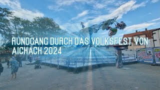 Volksfest Aichach Rundgang 2024 Aichach 2024 Rundgang Volksfest [upl. by Cindie]