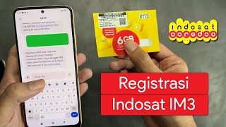 Cara Registrasi Kartu Indosat IM3 [upl. by Zenda]