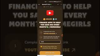 FINANCE APPS TO HELP YOU SAVE BIG EVERY MONTH 💸 MEMEGIRLS  Memefi New Video Code [upl. by Brill]