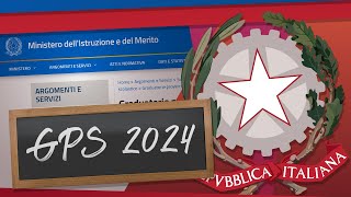 TUTORIAL ISCRIZIONE GRADUATORIE PROVINCIALI  GPS 202426 [upl. by Rodman]