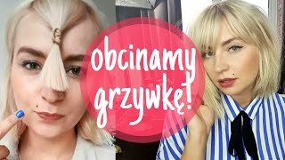 GRZYWKA  OBCINANIE GRZYWKI W DOMU ❤ OBCINANIE WŁOSÓW w domu ❤ jak samemu się obciąć ThePinkRook [upl. by Grider]