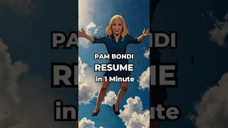 Pam Bondi Resume in 1 Minute [upl. by Kerman]