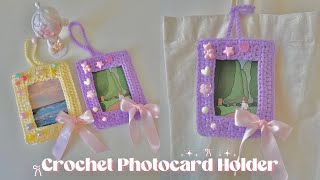 How To Crochet Photocard Holder [upl. by Nilyad]