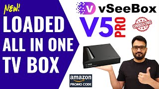 New V5 Pro vSeeBox Android TV Box 2024  NonStop Entertainment  UNBOXING REVIEW [upl. by Raji]