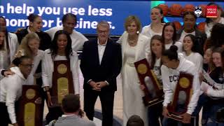 Pregame Championship Ceremony  UConn Womens Basketball [upl. by Arodnap56]