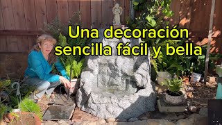 Decorando la cascada con helechos en canastas colgantes [upl. by Aleicarg]