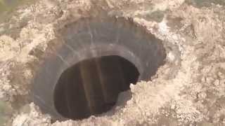 Giant hole in Yamal Russia [upl. by Ayifas]