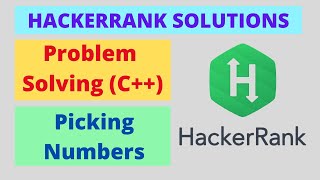 HackerRank Picking Numbers Solution in C HackerRank Problem Solving Solutions in C  2 [upl. by Ainecey158]