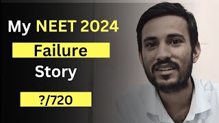 My NEET 2024 Failure story 💔  My neet journey neet 2024 expected marks [upl. by Yrokcaz]