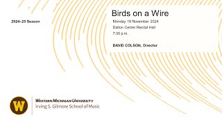 Birds on a Wire David Colson Director [upl. by Cattier]