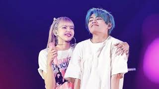 V BTS and LISA BLACKPINK moment is so cute BY TAELICE [upl. by Ecahc]