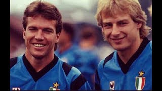 Lothar Matthäus  Jürgen Klinsmann Vs Milan 1991 [upl. by Enohpesrep]