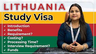 LITHUANIA STUDY VISA 2025  COSTING  IELTS  GAP  BENEFITS  STUDY IN LITHUANIA  LITHUANIA VISA [upl. by Nauht]