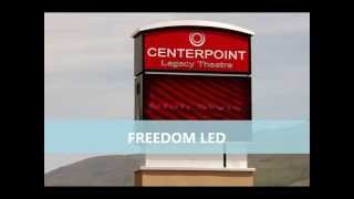 Centerpoint Legacy Theatre by Freedom LED  WatchFire Signs 80x144 19mm LED Signwmv [upl. by Aldin807]