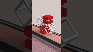 Kinetic boxes  Short motion graphics looped video made in Blender4 just for fun [upl. by Aihsetal615]