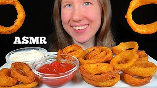 ASMR ONION RINGS MUKBANG No Talking EATING SOUNDS [upl. by Eldrid]