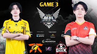 FNATIC ONIC VS GEEK FAM BABAK PLAY OFF MPL ID S14 GAME 3 [upl. by Notsniw835]