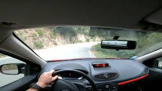 Test et accélération Clio 3 RS 2 Akrapovic avec la Gopro 7 black POV [upl. by Brosine852]