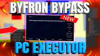 NEW EXECUTOR Bypass Byfron on ROBLOX  PC Script Executor [upl. by Nisen]