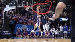 SAMFORD ROBBED ON CONTROVERSIAL FOUL CALL vs Kansas IT WAS A BLOCK [upl. by Daberath]