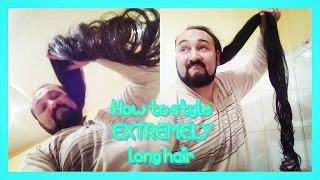 How to style EXTREMELY long hair [upl. by Hamer778]