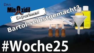 Bartöl selber machen  Das Minoxidil Experiment Woche25 [upl. by Drofla]