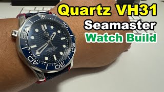 Quartz Seamaster Watch Build with Seiko VH31 movement [upl. by Oilasor111]