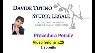 Procedura Penale Video Lezione n25 Lappello [upl. by Amalburga]