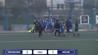 In una rissa un arbitro donna ne fa le spese [upl. by Akinas]