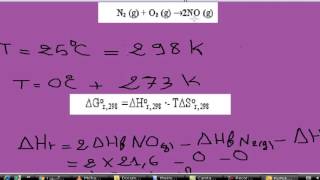 Exercice thermochimie s1 enthalpie libre standard ΔG partie13 [upl. by Lemyt655]