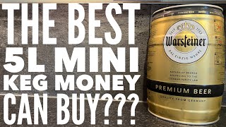 Warsteiner Premium Beer 5L Mini Keg  Warsteiner Lager Beer Review [upl. by Nicolais]