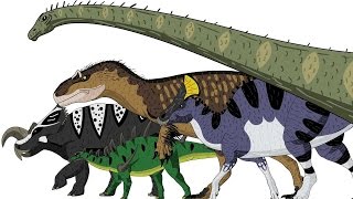 MARCHING DINOSAURS  Animated Size Comparison [upl. by Ramma]