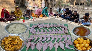 গ্রাম্য খালার বাড়িতে চিকেন পুলাও সাথে ডিম রান্না  Chicken Pulao amp Eggs Fortunate Guest [upl. by Garrot]