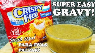 HOW TO MAKE GRAVY USING CRISPY FRY BREADING MIX GRAVY HACK [upl. by Ahsieym431]