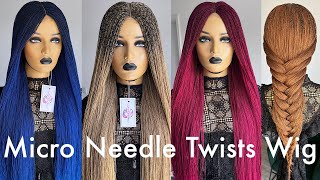 Micro Twists Senegalese Braid Wig  Micro Braids Hairstyles  Handmade Braid Wig  UniqueBraidedWigs [upl. by Assilak802]