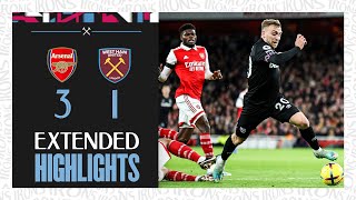 Extended Highlights  Arsenal 31 West Ham  Premier League [upl. by Ahens472]