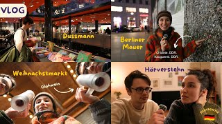 Vlog in Berlin  Berliner Mauer Weihnachsmarkt und Bücher [upl. by Otreblada151]